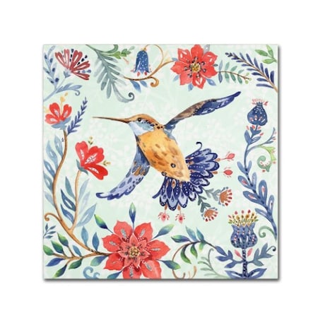 Irina Trzaskos Studio 'Birds And Flowers I' Canvas Art,24x24